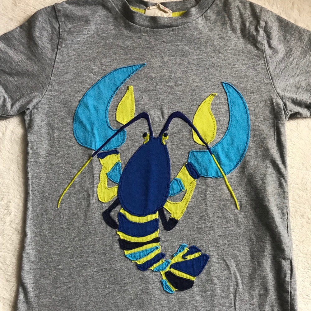 Mini boden boys lobster shirt